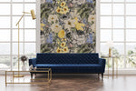 Papier peint mural peinture florale vintage pour un salon poétique - Vignette | Mr Papier Peint