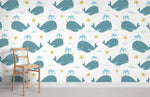 Papier peint mural de petites baleines - Vignette | Mr Papier Peint