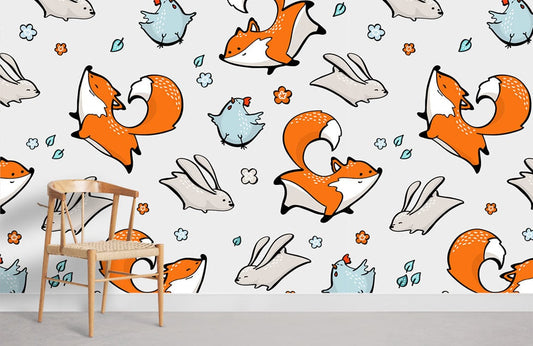 Papier peint mural de petits animaux - Le meilleur Papier peint panoramique Sur mesure