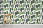 Papier peint mural arbres dessinés sérénité parmi les petits arbres - Vignette | Mr Papier Peint