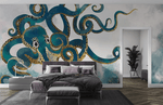 Papier peint mural Pieuvre géante pour une chambre océan mystérieuse - Vignette | Mr Papier Peint