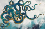 Papier peint mural Pieuvre géante pour une chambre océan mystérieuse - Vignette | Mr Papier Peint