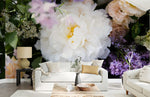 Papier peint mural Pivoines Crème Évasion Florale Apaisante - Vignette | Mr Papier Peint