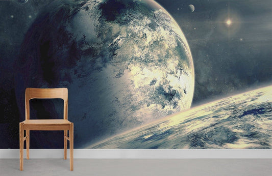 Papier peint mural de planète spatiale - Le meilleur Papier peint panoramique Sur mesure