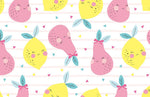 Papier peint mural poires et citrons douceur fruitée pour chaque pièce - Vignette | Mr Papier Peint