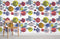 Papier peint mural de poissons colorés en mer - Le meilleur Papier peint panoramique Sur mesure