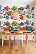 Papier peint mural de poissons colorés en mer - Vignette | Mr Papier Peint