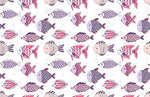 Papier peint mural de poissons roses et violets - Vignette | Mr Papier Peint