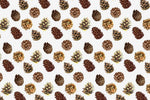 Papier peint mural pommes de pin élégance forestière intemporelle - Vignette | Mr Papier Peint