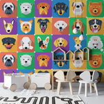 Papier peint mural de portrait de chien cartoon - Vignette | Mr Papier Peint