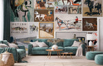 Peint mural raffiné aux posters d’anciennes calèches empreints d’élégance - Vignette | Mr Papier Peint