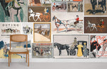 Peint mural raffiné aux posters d’anciennes calèches empreints d’élégance - Vignette | Mr Papier Peint