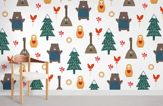 Papier peint mural de poupées - Le meilleur Papier peint panoramique Sur mesure