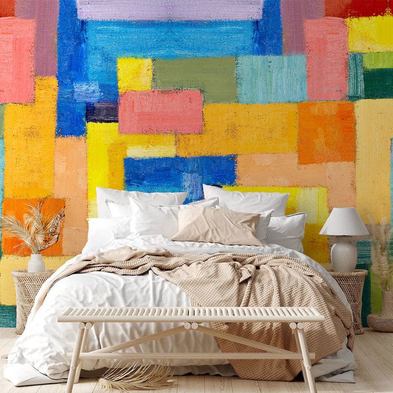 Papier peint mural de rectangles colorés - Le meilleur Papier peint panoramique Sur mesure