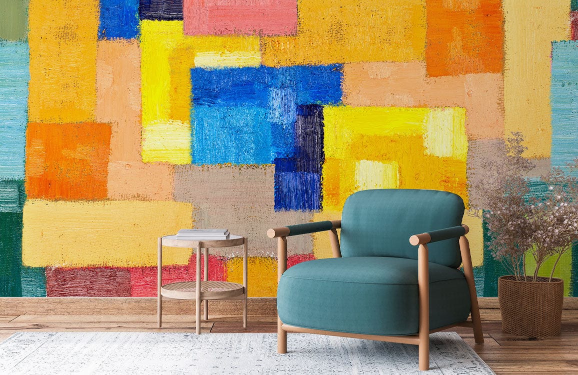 Papier peint mural de rectangles colorés - Le meilleur Papier peint panoramique Sur mesure