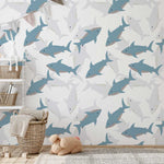 Papier Peint Mural de Requin Cartoon - Vignette | Mr Papier Peint