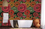 Papier peint mural Roses Trémières Éveil floral sur vos murs - Vignette | Mr Papier Peint