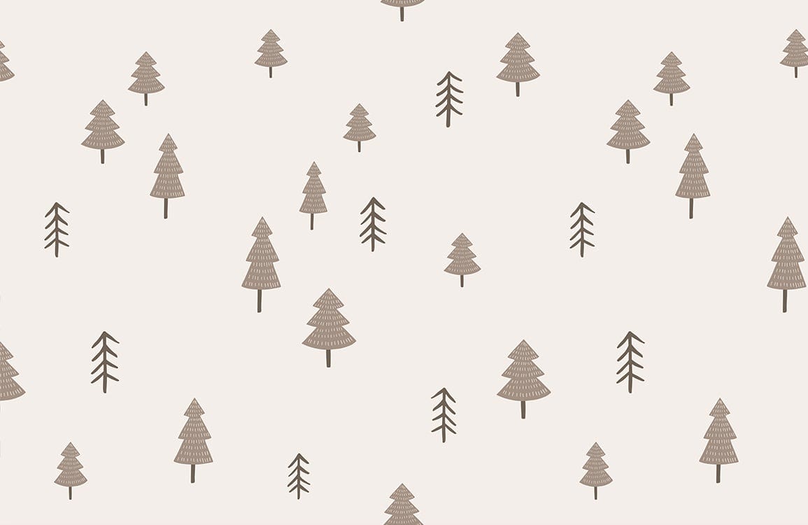 Papier peint mural de sapins - Le meilleur Papier peint panoramique Sur mesure