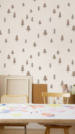 Papier peint mural forêt nordique sérénité et beauté naturelle - Vignette | Mr Papier Peint
