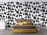 Papier peint mural de silhouettes de chiens - Vignette | Mr Papier Peint