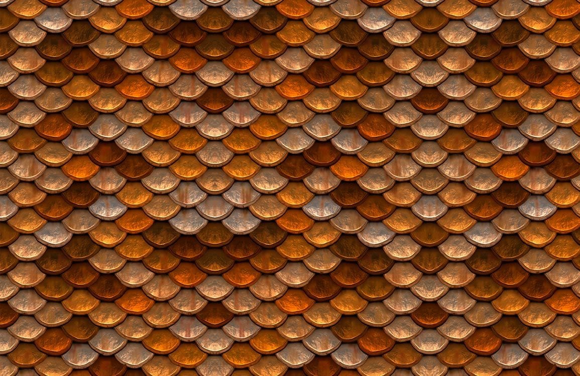 Seamless pattern de écailles métalliques rouillées pour papier peint mural sirène