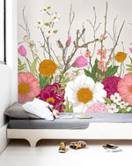Papier peint mural floraison colorée oasis de nature et fraîcheur - Vignette | Mr Papier Peint