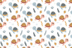 Papier peint mural Tortues Timides pour chambre d’enfant enchantée - Vignette | Mr Papier Peint