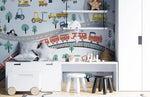 Papier peint mural Trafic Urbain pour chambre d’enfant pleine de vie - Vignette | Mr Papier Peint
