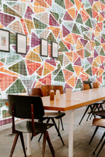 Papier peint mural triangles modernes éclat d’art sur vos murs - Vignette | Mr Papier Peint