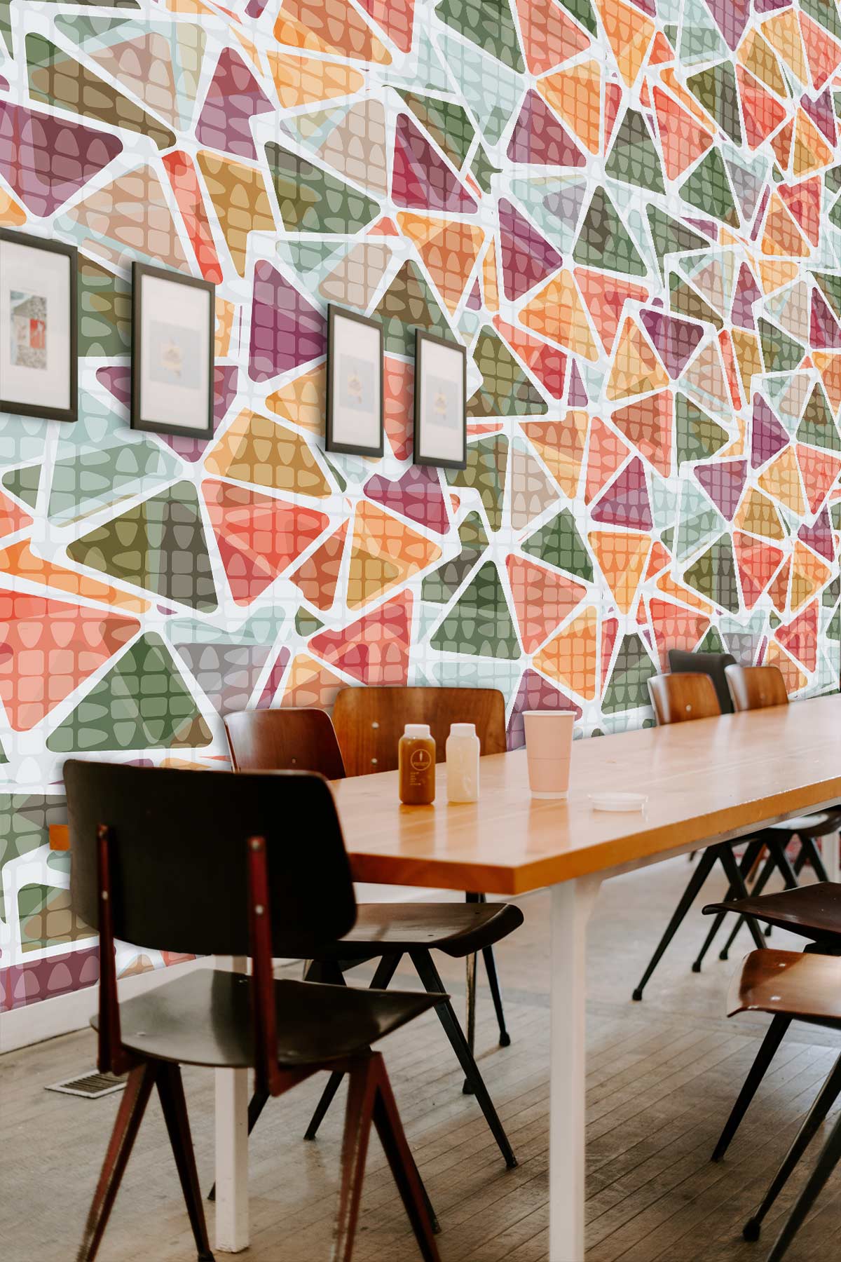 Papier peint mural de triangles - Le meilleur Papier peint panoramique Sur mesure