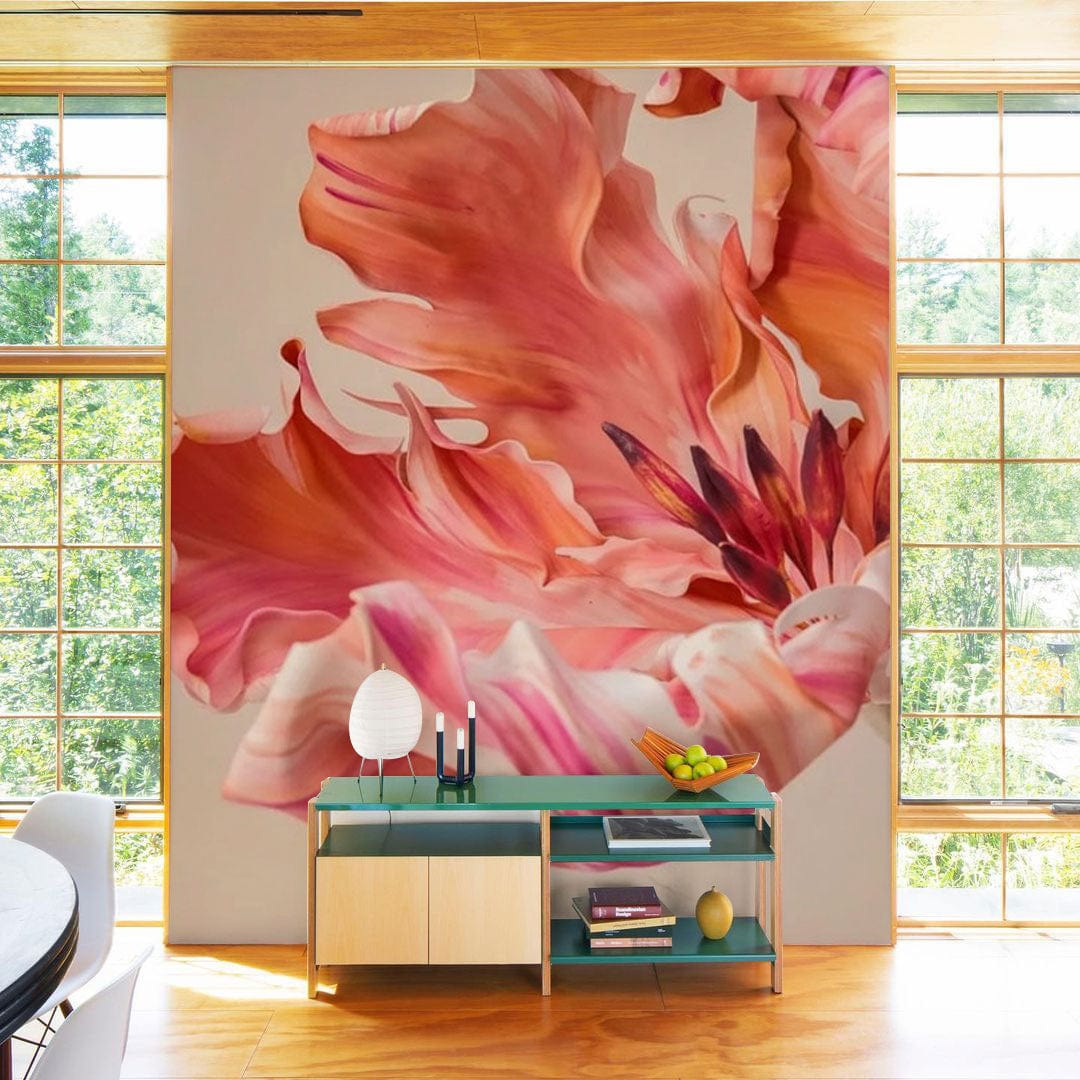 Papier peint mural de tulipes perroquet pastel - Le meilleur Papier peint panoramique Sur mesure