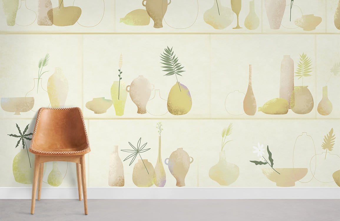 Papier peint mural de vase - Le meilleur Papier peint panoramique Sur mesure