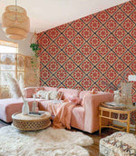 Papier Peint Mural Vecteurs Orange Vif Éclat Moderne et Chaleur - Vignette | Mr Papier Peint