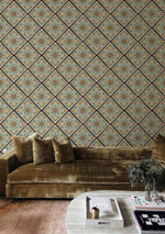 Peint Mural Vecteurs Verts Sales pour un Salon Unique et Dynamique - Vignette | Mr Papier Peint