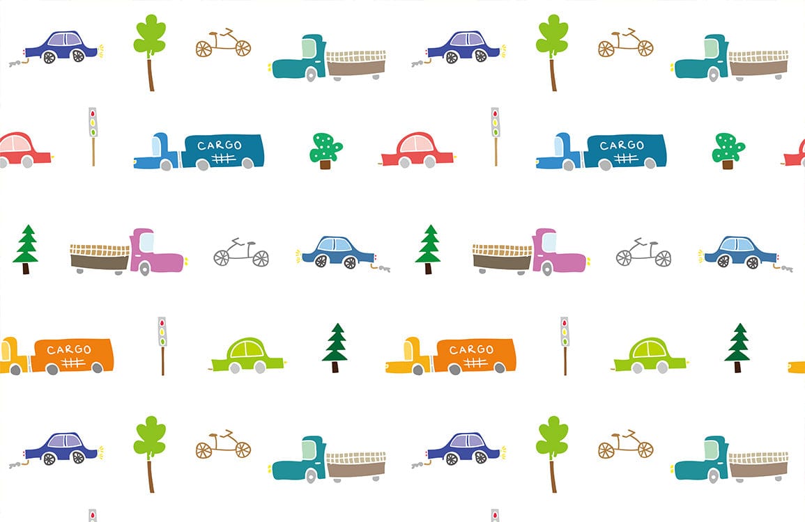 Papier peint mural de vélo cargo - Le meilleur Papier peint panoramique Sur mesure