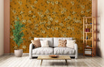 Papier peint mural fleurs et vignes jaunes éclat de nature - Vignette | Mr Papier Peint