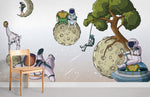Voyage Cosmique avec Papier Peint Mural Astronaute - Vignette | Mr Papier Peint