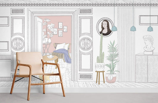 Papier peint mural décoratif intérieur - Le meilleur Papier peint panoramique Sur mesure
