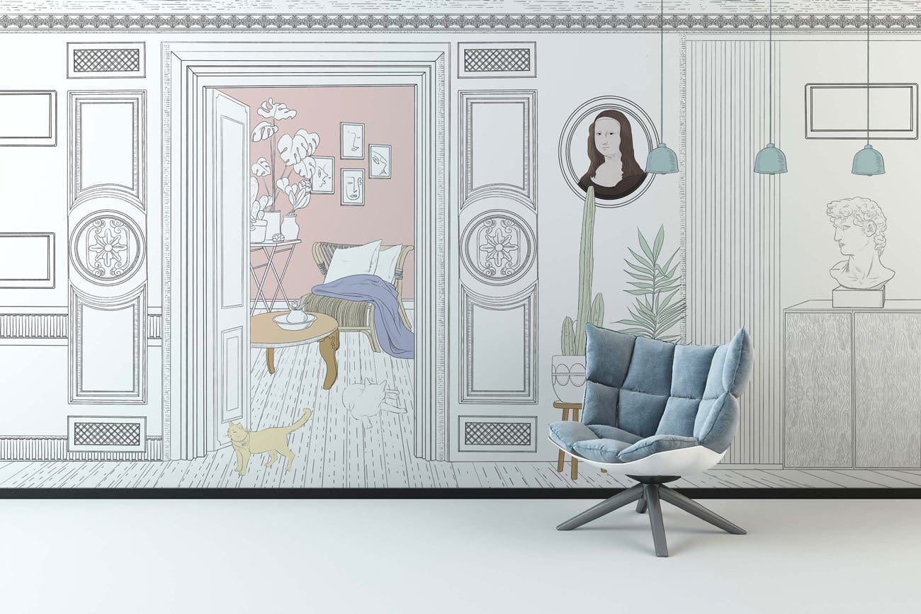 Papier peint mural décoratif intérieur - Le meilleur Papier peint panoramique Sur mesure