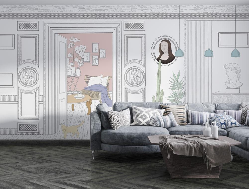 Papier peint mural décoratif intérieur - Le meilleur Papier peint panoramique Sur mesure