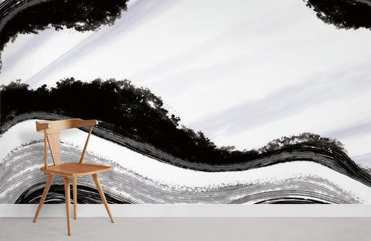 Papier Peint Mural Dégradé d’Encre - Le meilleur Papier peint panoramique Sur mesure