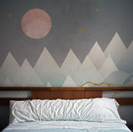 Papier peint mural dégradé montagne Évasion au coucher du soleil - Vignette | Mr Papier Peint