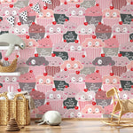 Papier peint mural Délicieuses Glaces douceur et rêve pour chambre bébé - Vignette | Mr Papier Peint