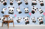 Papier Peint Mural des Adorables Pandas - Vignette | Mr Papier Peint