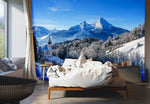 Papier peint mural des Alpes en hiver - Vignette | Mr Papier Peint