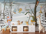 Papier Peint Mural des Animaux de la Neige - Vignette | Mr Papier Peint