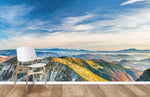 Papier peint mural collines colorées évasion sur des vallées sereines - Vignette | Mr Papier Peint