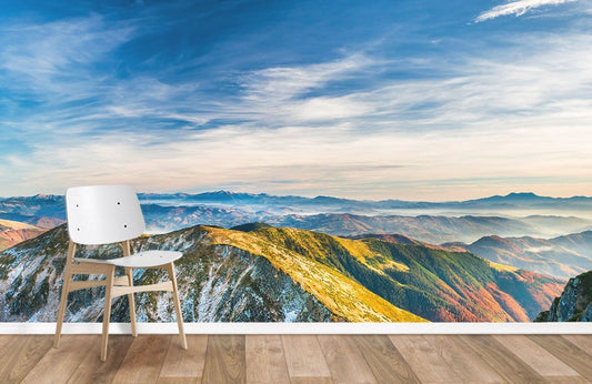 Papier peint mural des collines colorées - Le meilleur Papier peint panoramique Sur mesure