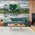 Papier peint mural des montagnes autour du lac - Vignette | Mr Papier Peint