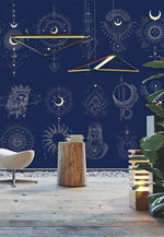 Papier peint mural Phases de la Lune ambiance mystique et apaisante - Vignette | Mr Papier Peint